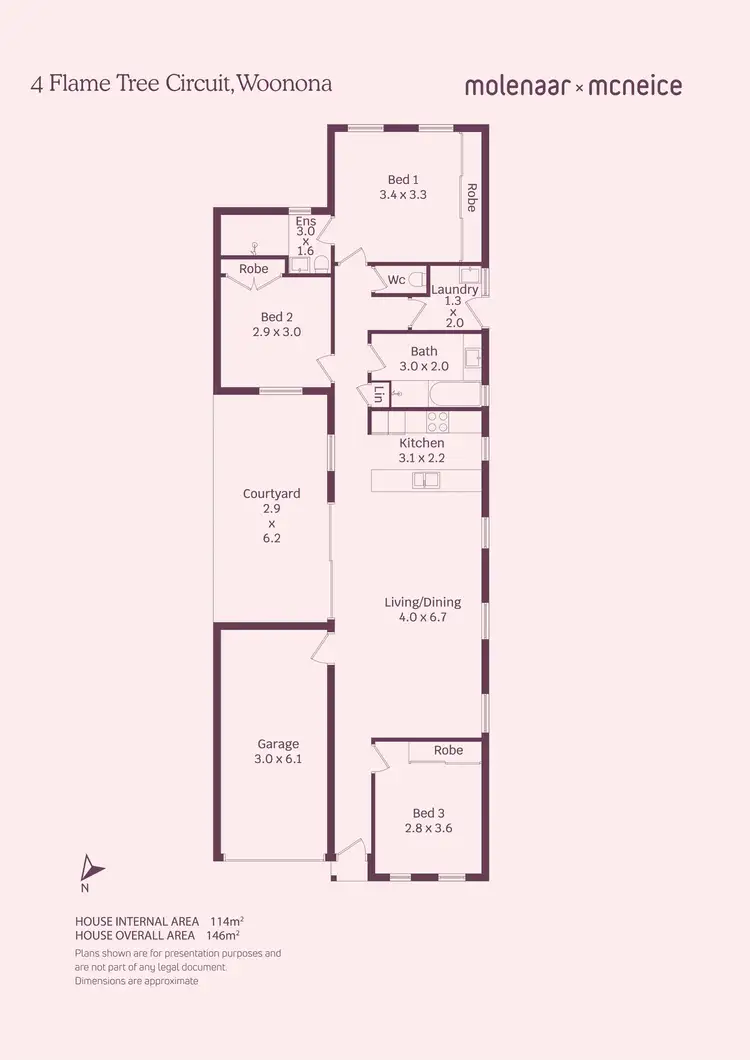 Floorplan of Homely house listing, 4 Flame Tree Circuit, Woonona NSW 2517
