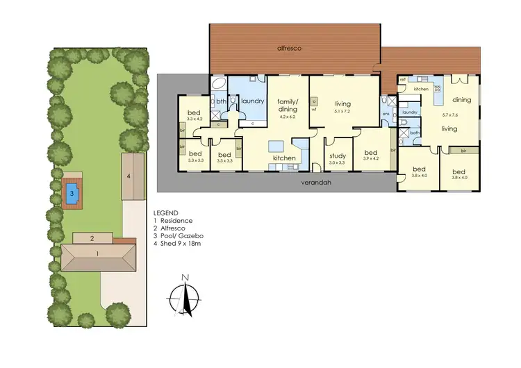 Floorplan of Homely rural property listing, 136 Bungower Road, Somerville VIC 3912