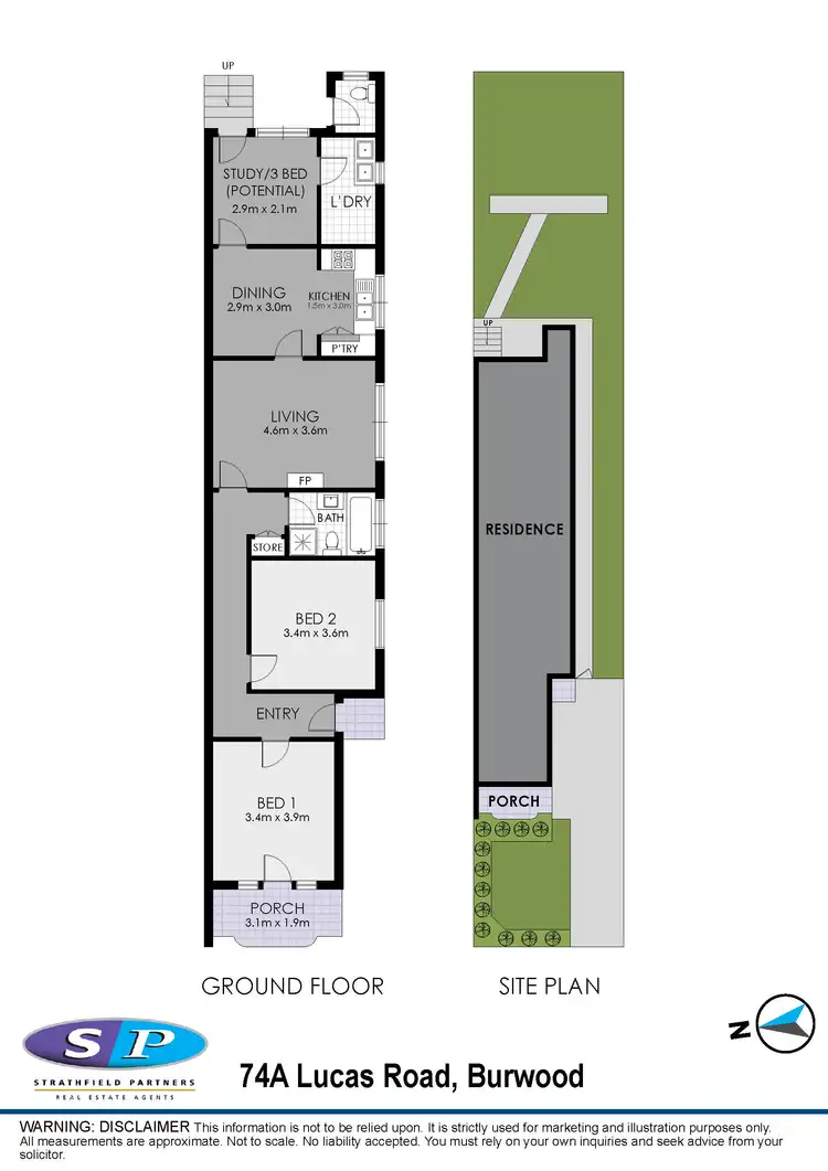 Floorplan of Homely house listing, 74A Lucas Road, Burwood NSW 2134