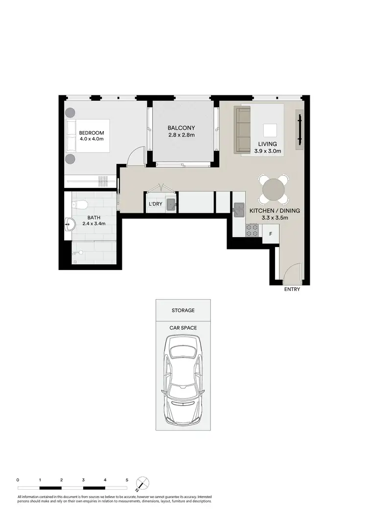 Floorplan of Homely apartment listing, 406/6 Victoria Street, Kogarah NSW 2217
