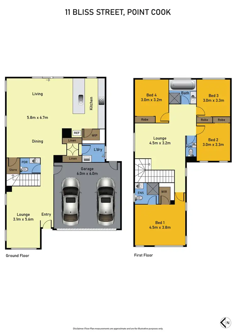 Floorplan of Homely house listing, 11 Bliss Street, Point Cook VIC 3030