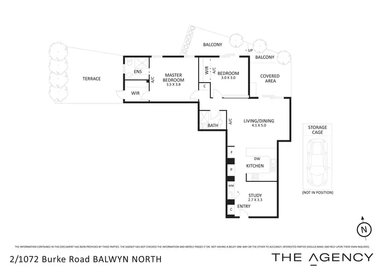 Floorplan of Homely apartment listing, 102/1072 Burke Road, Balwyn North VIC 3104