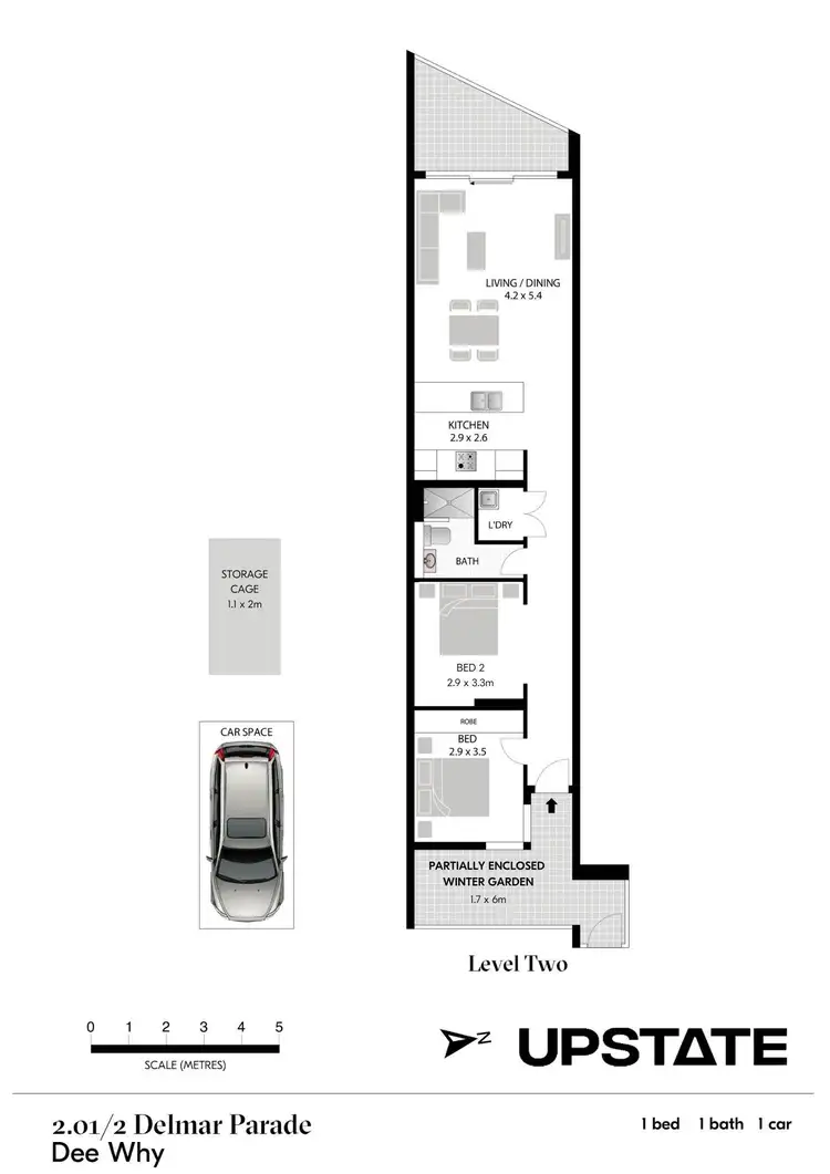 Floorplan of Homely apartment listing, 2.01/2 Delmar Parade, Dee Why NSW 2099