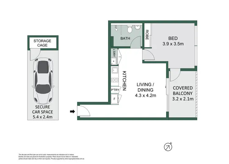 Floorplan of Homely apartment listing, 1503/220 Pacific Highway, Crows Nest NSW 2065