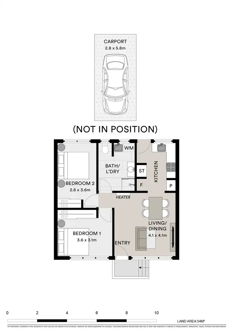 Floorplan of Homely unit listing, 2/138 West Fyans Street, Newtown VIC 3220