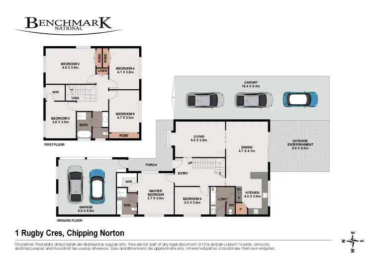 Floorplan of Homely house listing, 1 Rugby Crescent, Chipping Norton NSW 2170