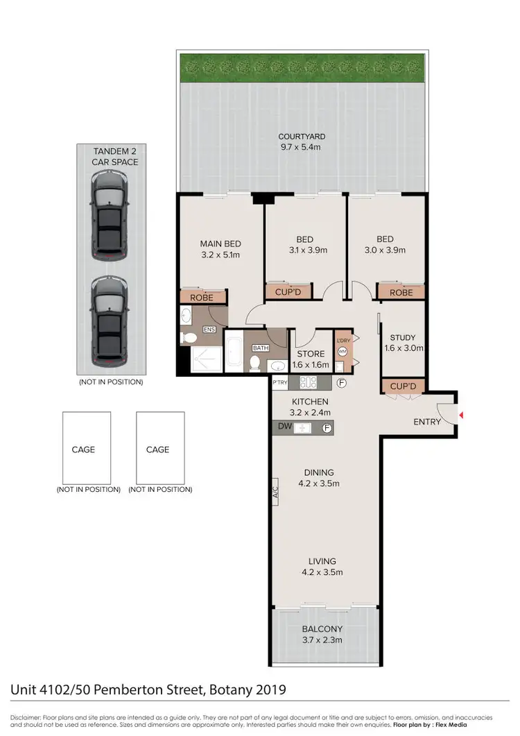 Floorplan of Homely apartment listing, 4102/50 Pemberton Street, Botany NSW 2019