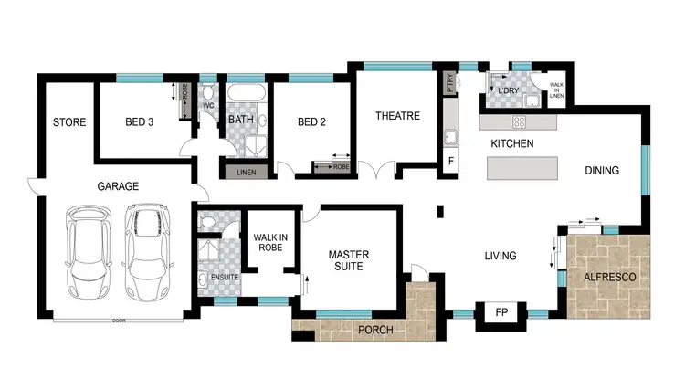 Floorplan of Homely house listing, 41 Beraking Loop, Dalyellup WA 6230