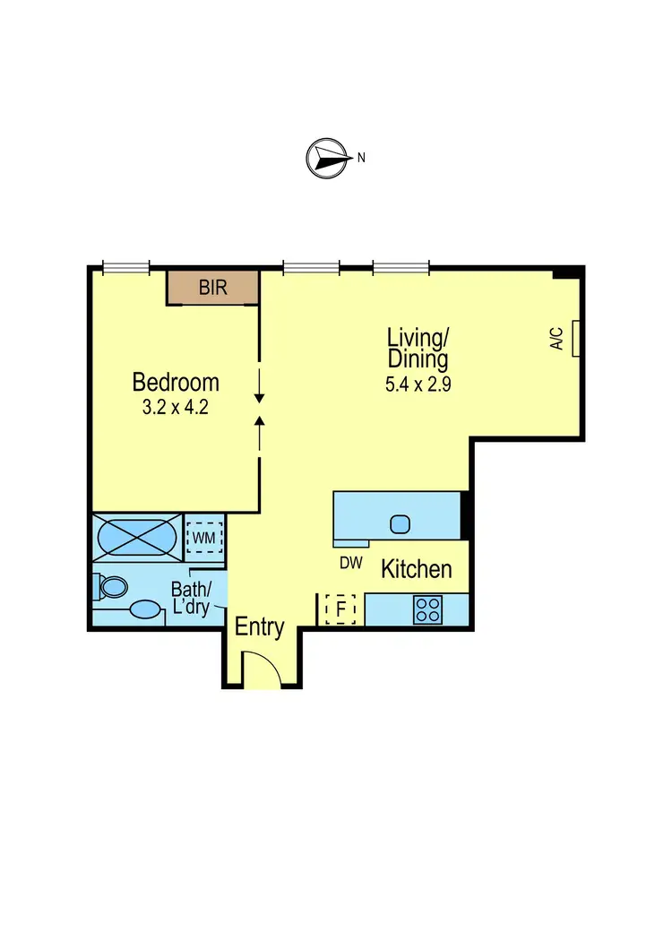 Floorplan of Homely apartment listing, 111/18 Finlay Place, Carlton VIC 3053