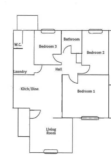Floorplan of Homely semi-detached listing, 69 Charles Avenue, Whyalla Norrie SA 5608