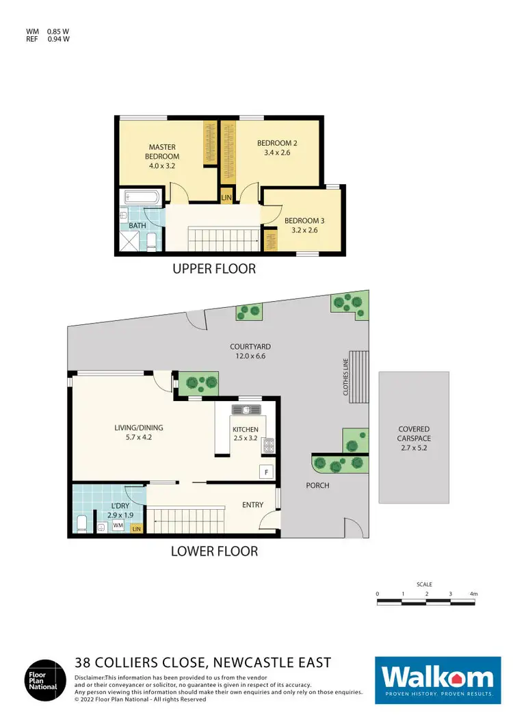 Floorplan of Homely townhouse listing, 38 Colliers Close, Newcastle East NSW 2300