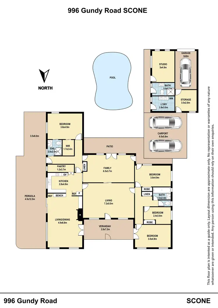 Floorplan of Homely rural property listing, 996 Gundy Road, Scone NSW 2337