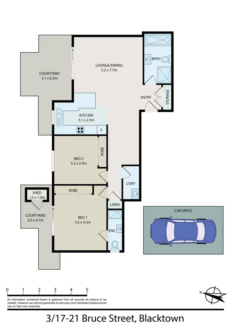 Floorplan of Homely apartment listing, 3/17-21 Bruce Street, Blacktown NSW 2148
