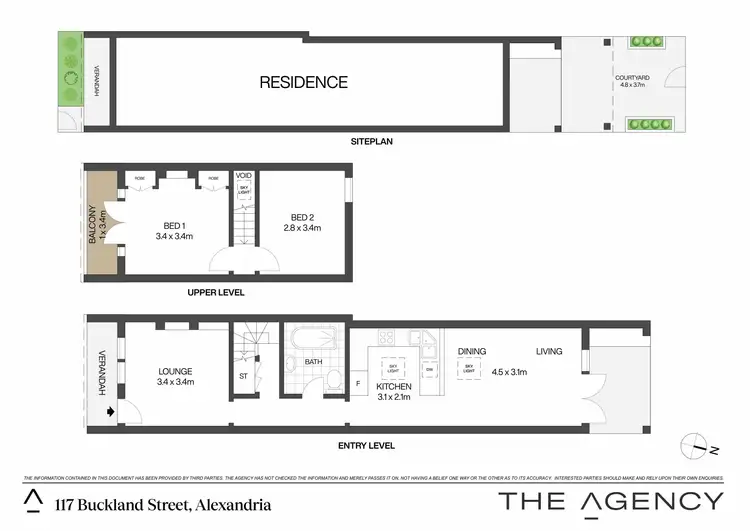 Floorplan of Homely terrace listing, 117 Buckland Street, Alexandria NSW 2015