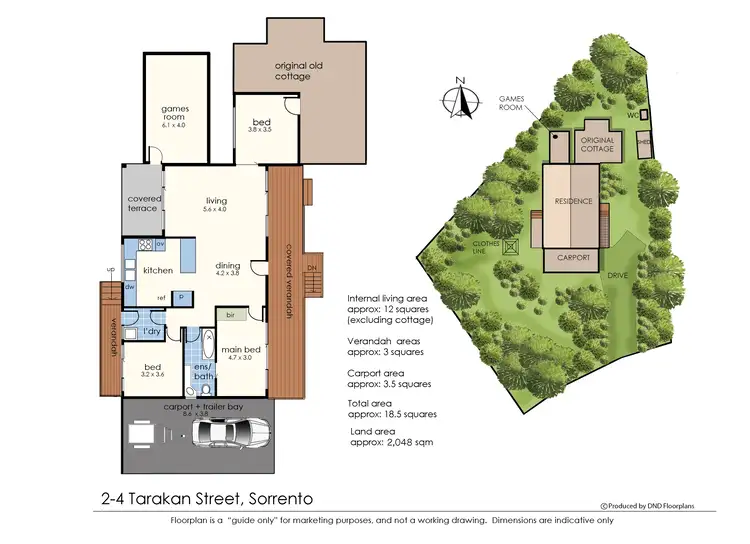 Floorplan of Homely house listing, 2-4 Tarakan Street, Sorrento VIC 3943