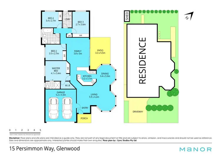 Floorplan of Homely house listing, 15 Persimmon Way, Glenwood NSW 2768