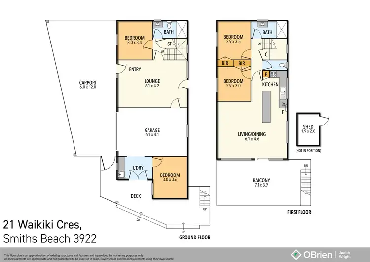 Floorplan of Homely house listing, 21 Waikiki Crescent, Smiths Beach VIC 3922