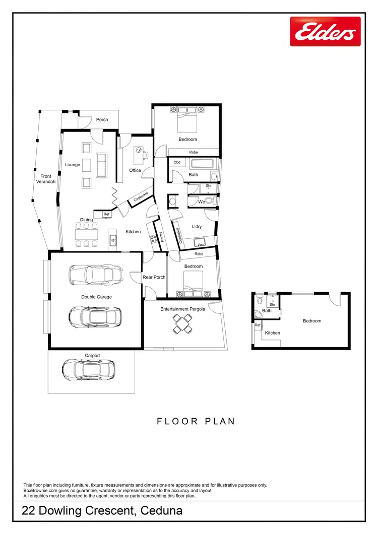 Floorplan of Homely house listing, 22 Dowling Crescent, Ceduna SA 5690