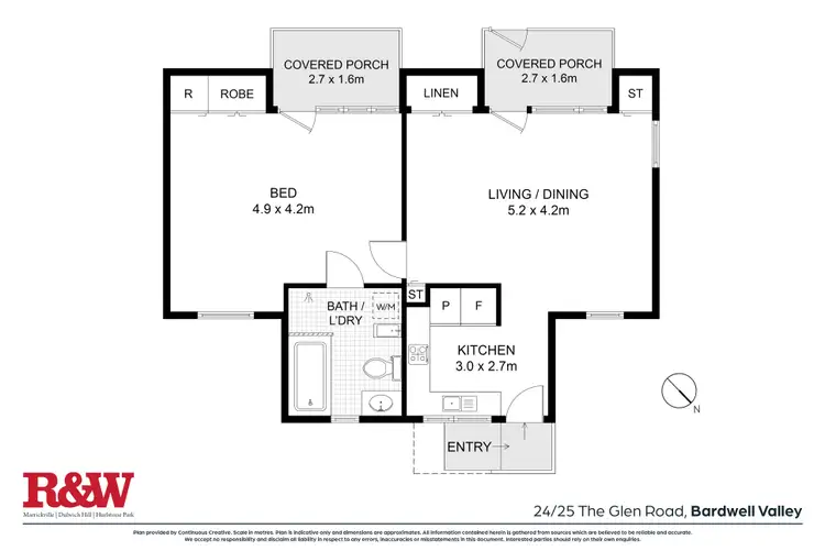 Floorplan of Homely unit listing, 24/25 The Glen Road, Bardwell Valley NSW 2207