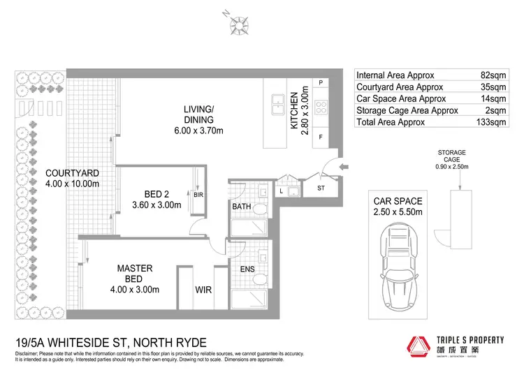 Floorplan of Homely apartment listing, A19/5A Whiteside Street, North Ryde NSW 2113
