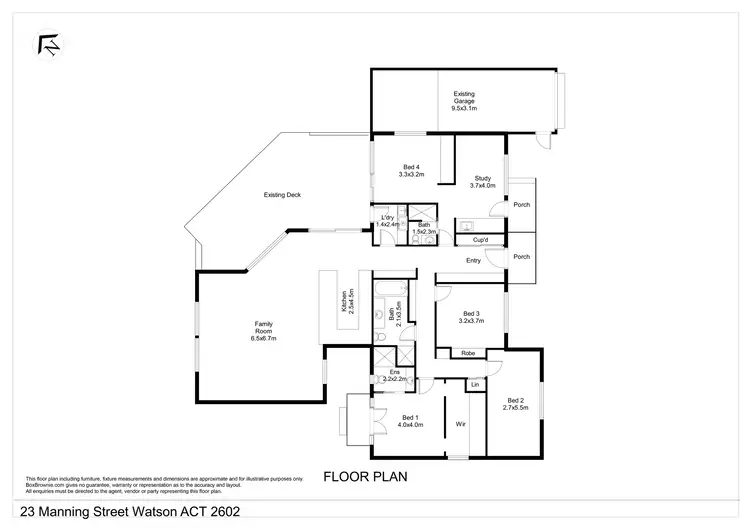 Floorplan of Homely house listing, 23 Manning Street, Watson ACT 2602