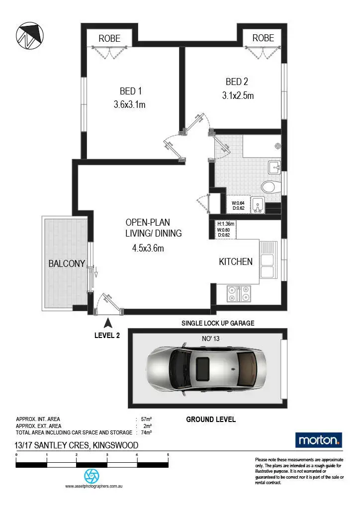 Floorplan of Homely apartment listing, 13/17-19 Santley Crescent, Kingswood NSW 2747