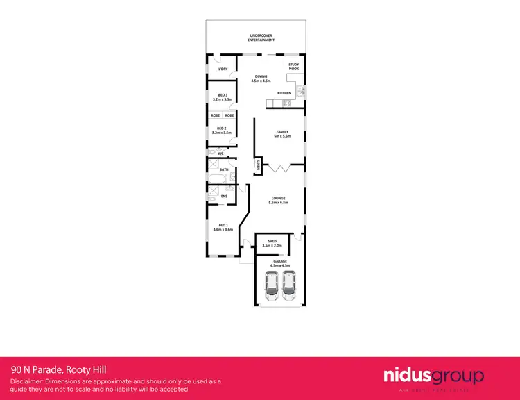 Floorplan of Homely house listing, 90 North Parade, Rooty Hill NSW 2766