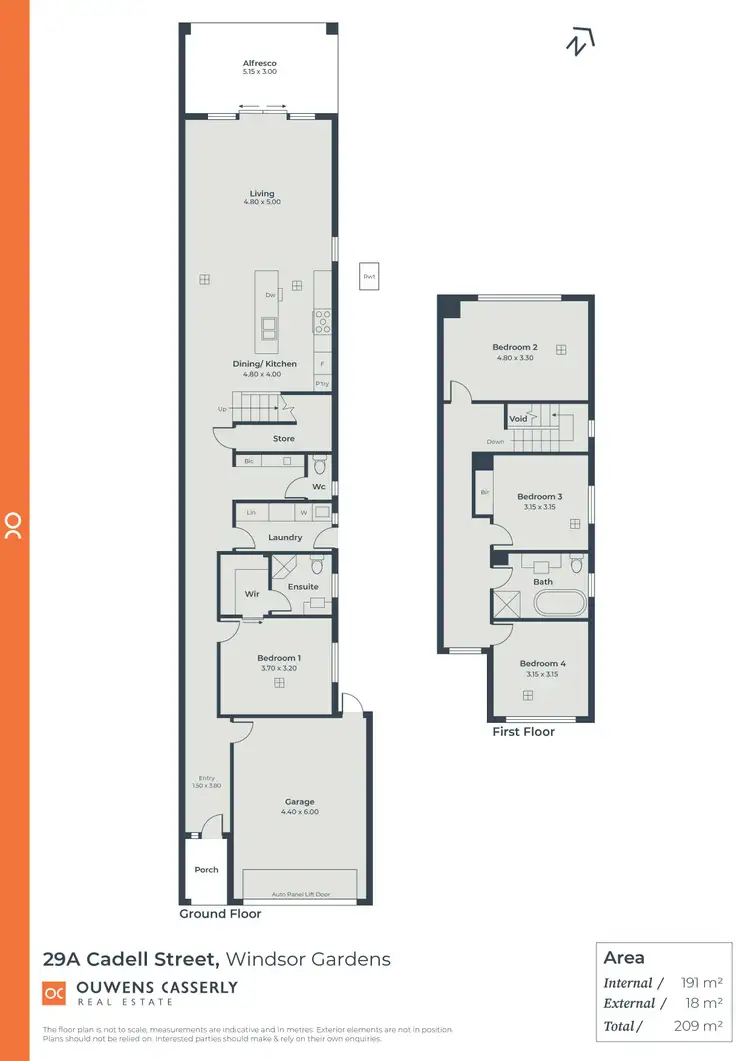 Floorplan of Homely house listing, 29A Cadell Street, Windsor Gardens SA 5087