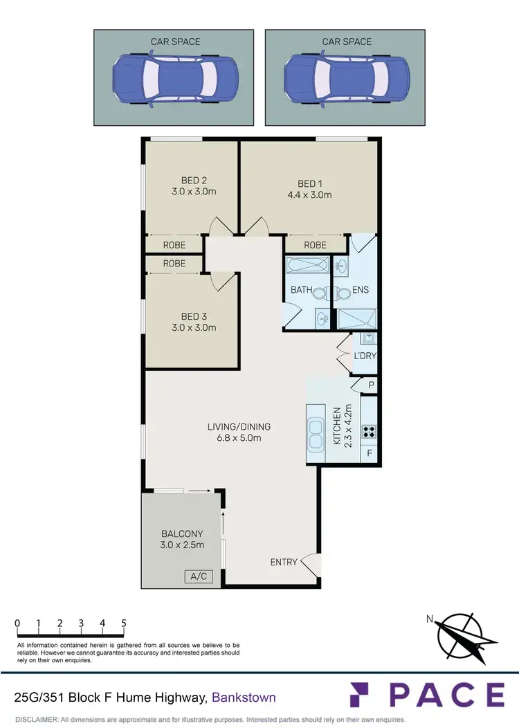 Floorplan of Homely apartment listing, 25G/351 Hume Highway, Bankstown NSW 2200