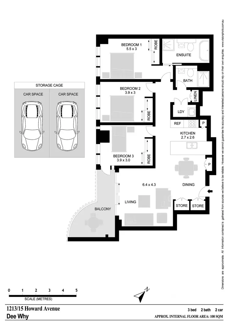 Floorplan of Homely apartment listing, 1213/15 Howard Avenue, Dee Why NSW 2099