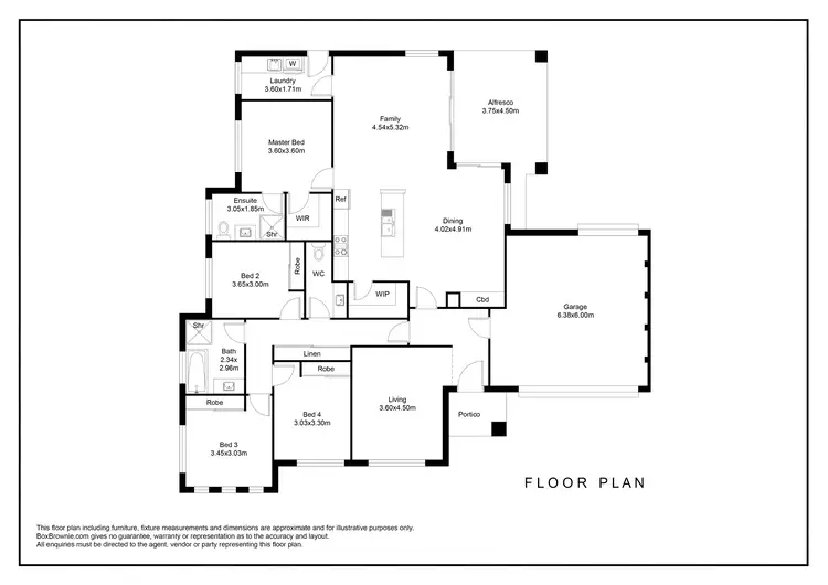 Floorplan of Homely house listing, 48 Hampshire Boulevard, Leneva VIC 3691