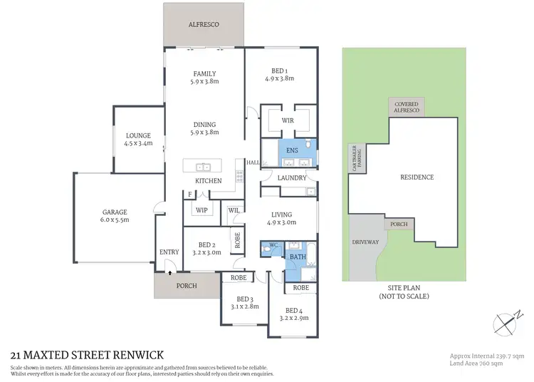 Floorplan of Homely house listing, 21 Maxted Street, Renwick NSW 2575