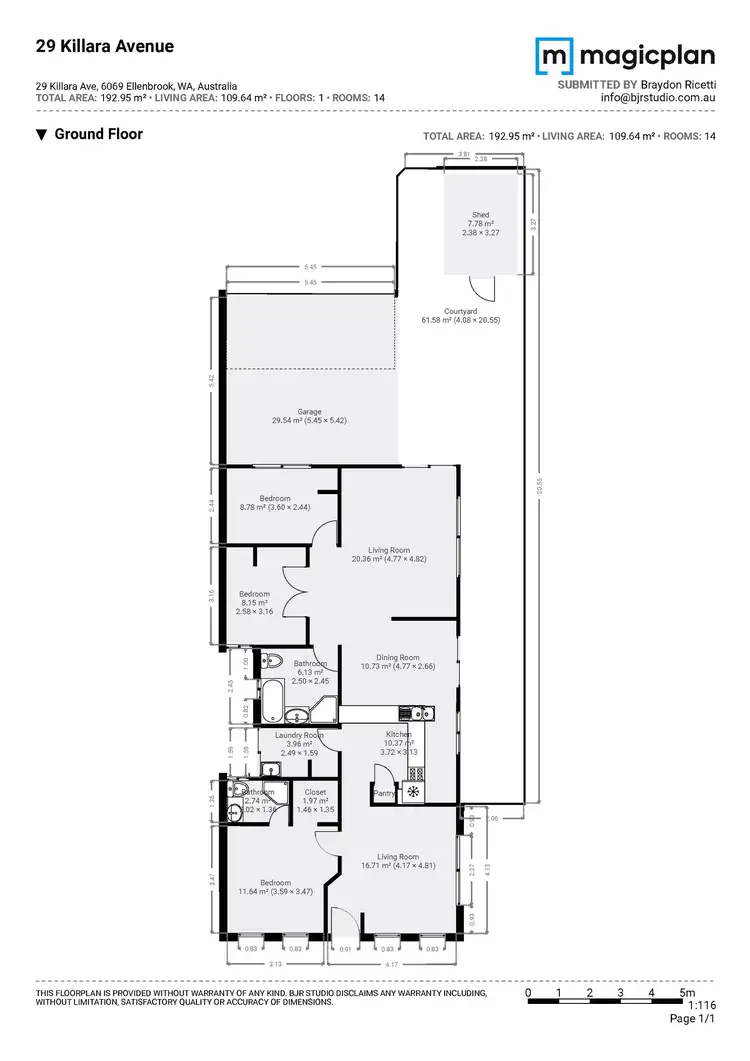 Floorplan of Homely house listing, 29 Killara Avenue, Ellenbrook WA 6069