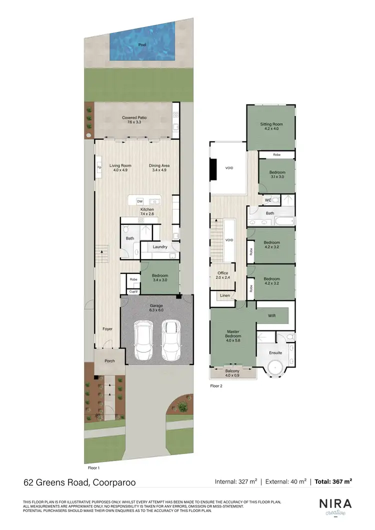 Floorplan of Homely house listing, 62 Greens Road, Coorparoo QLD 4151