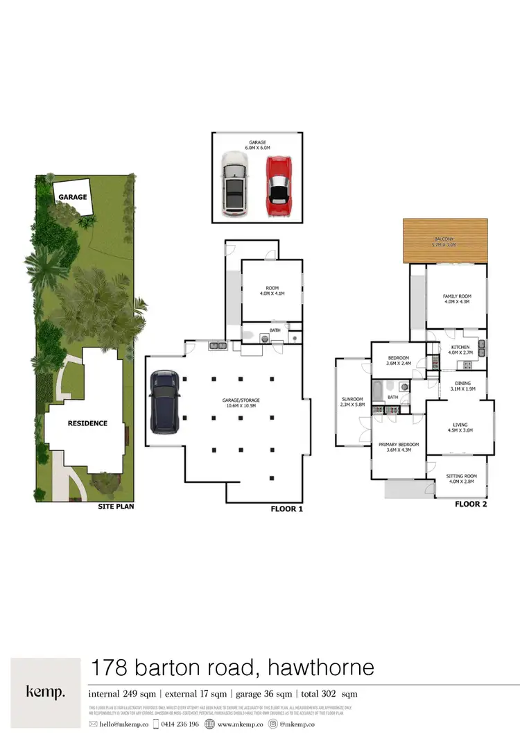 Floorplan of Homely house listing, 178 Barton Road, Hawthorne QLD 4171