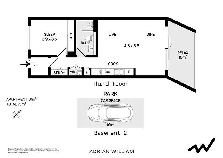 Floorplan of Homely apartment listing, D303/359 Illawarra Road, Marrickville NSW 2204