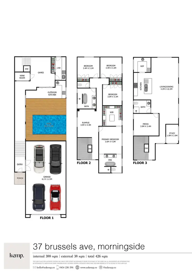 Floorplan of Homely house listing, 37 Brussels Avenue, Morningside QLD 4170