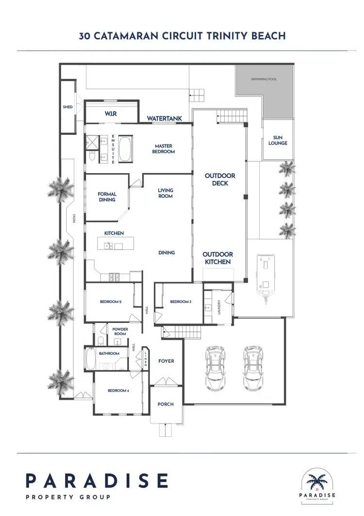 Floorplan of Homely house listing, 30 Catamaran Circuit, Trinity Beach QLD 4879