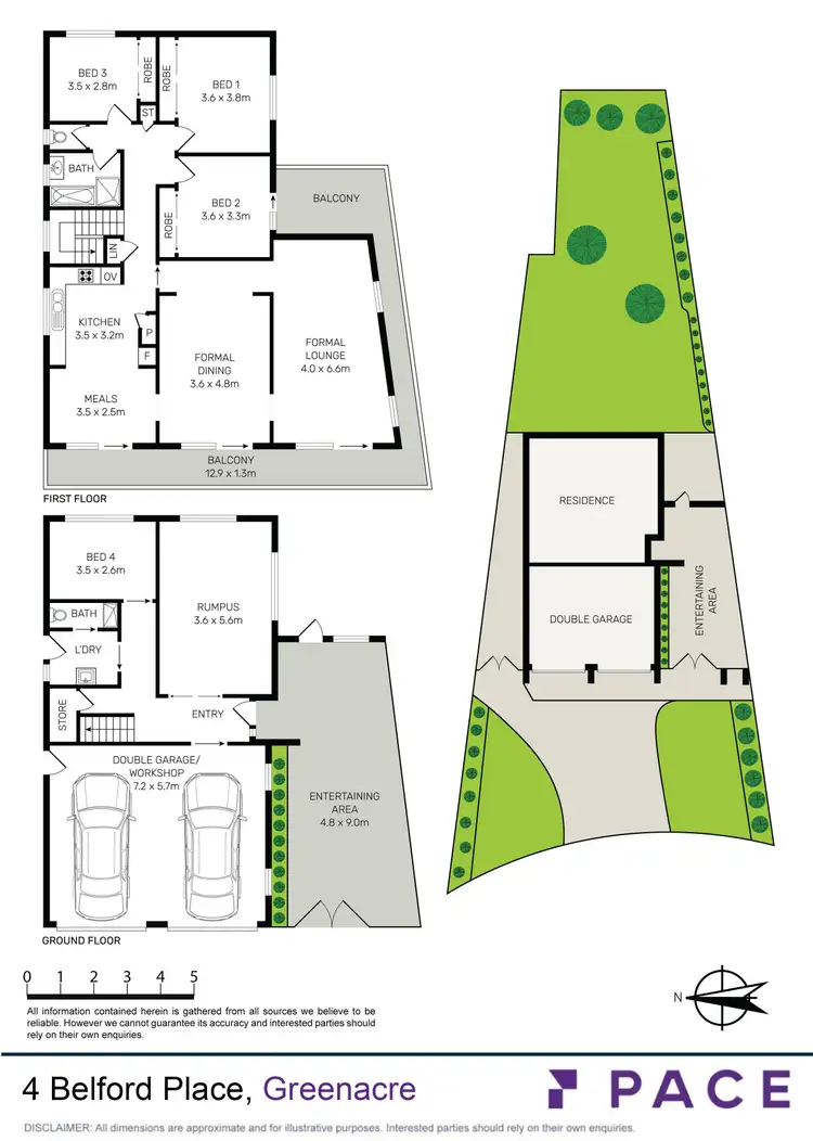 Floorplan of Homely house listing, 4 Belford Place, Greenacre NSW 2190