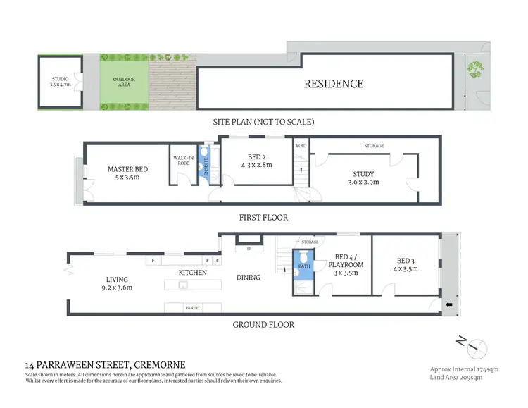 Floorplan of Homely terrace listing, 14 Parraween Street, Cremorne NSW 2090