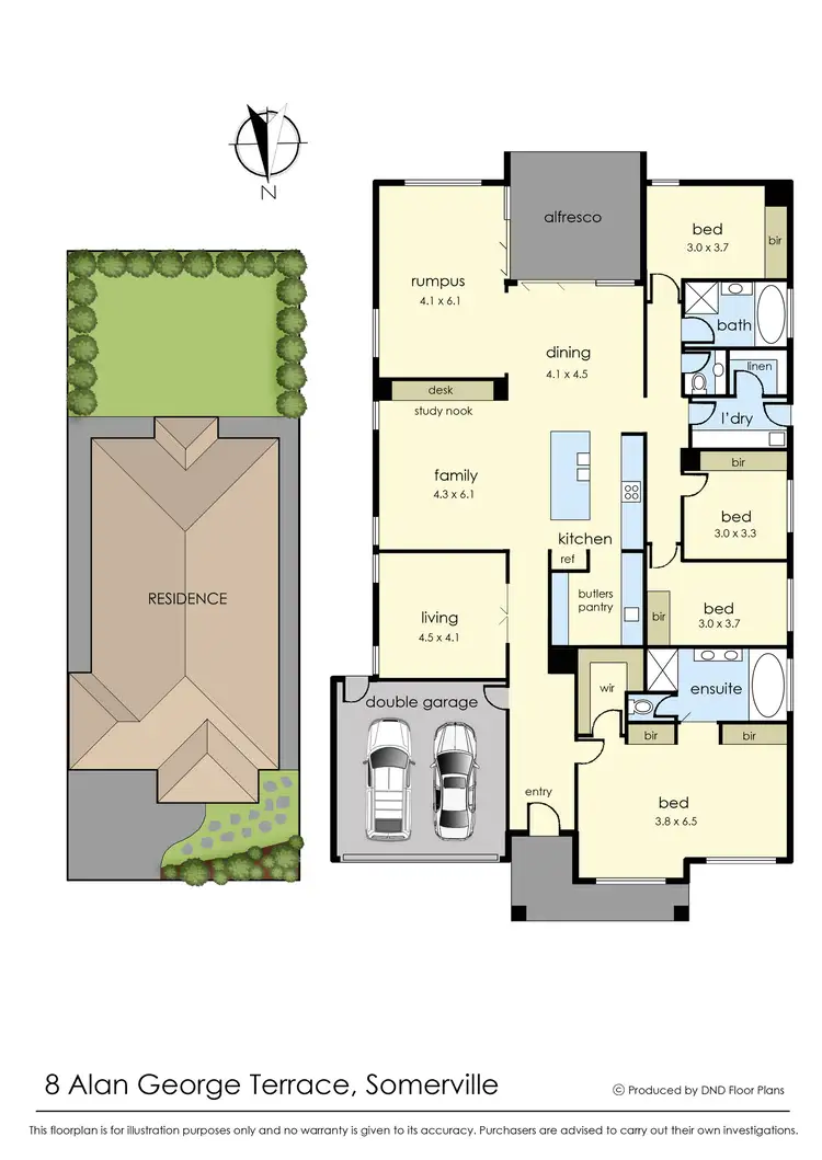 Floorplan of Homely house listing, 8 Alan George Terrace, Somerville VIC 3912