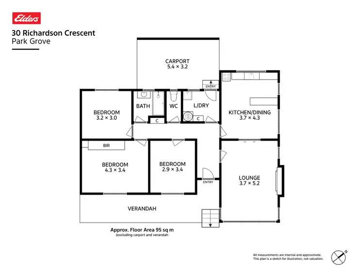 Floorplan of Homely house listing, 30 Richardson Crescent, Park Grove TAS 7320