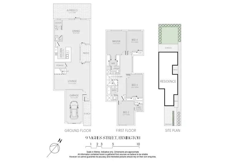 Floorplan of Homely semi-detached listing, 9 Vignes Street, Ermington NSW 2115