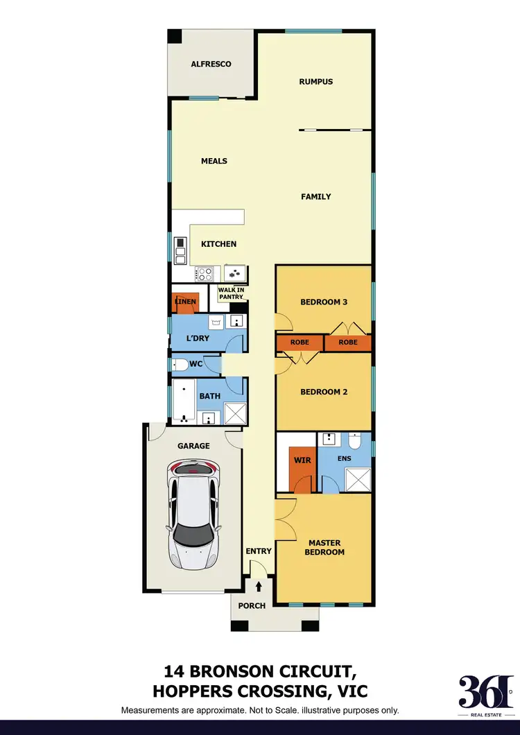Floorplan of Homely house listing, 14 Bronson Circuit, Hoppers Crossing VIC 3029