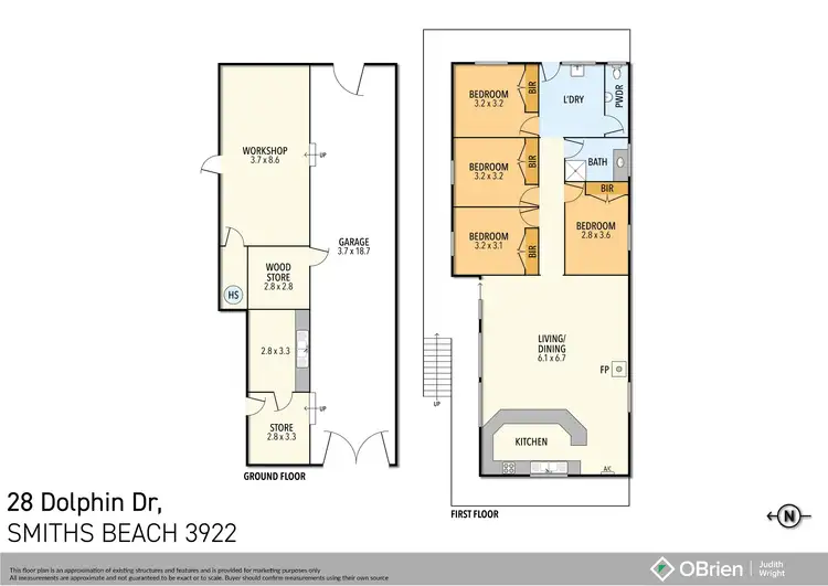 Floorplan of Homely house listing, 28 Dolphin Drive, Smiths Beach VIC 3922
