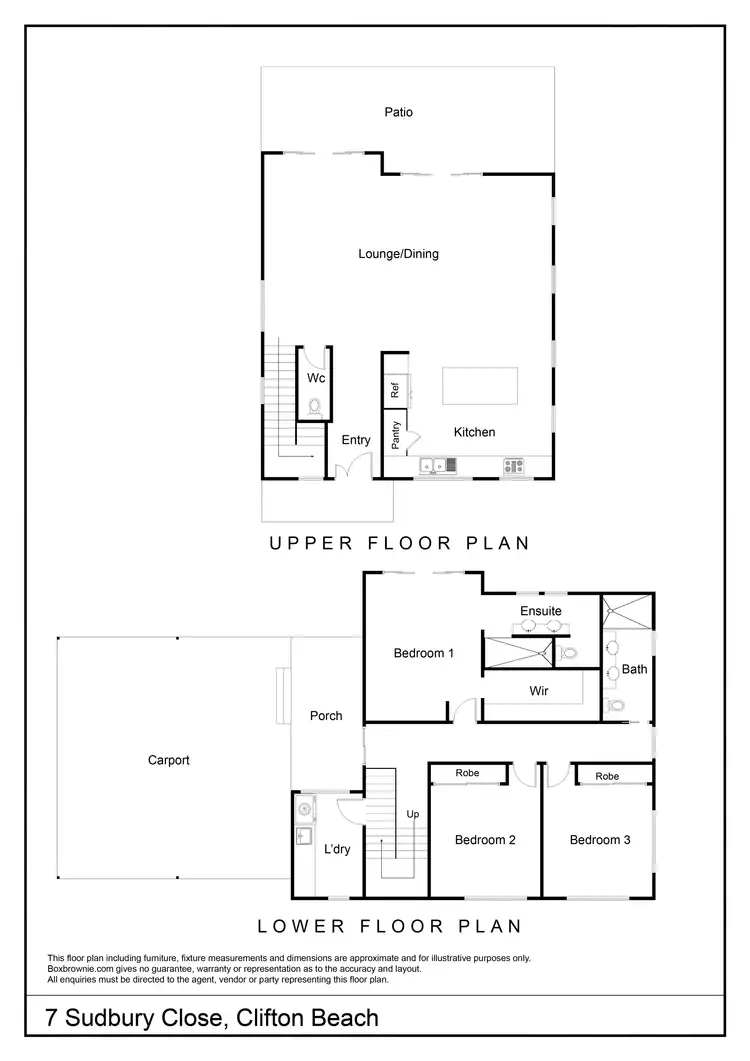 Floorplan of Homely house listing, 7 Sudbury Close, Clifton Beach QLD 4879