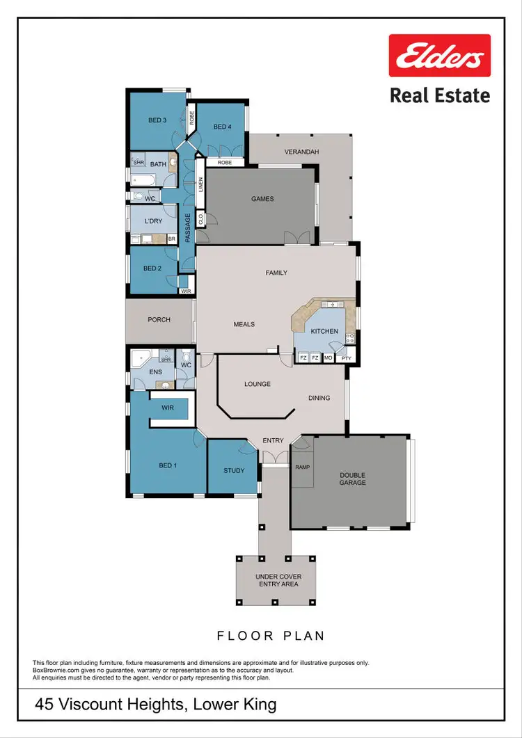 Floorplan of Homely house listing, 46 Viscount Heights, Lower King WA 6330