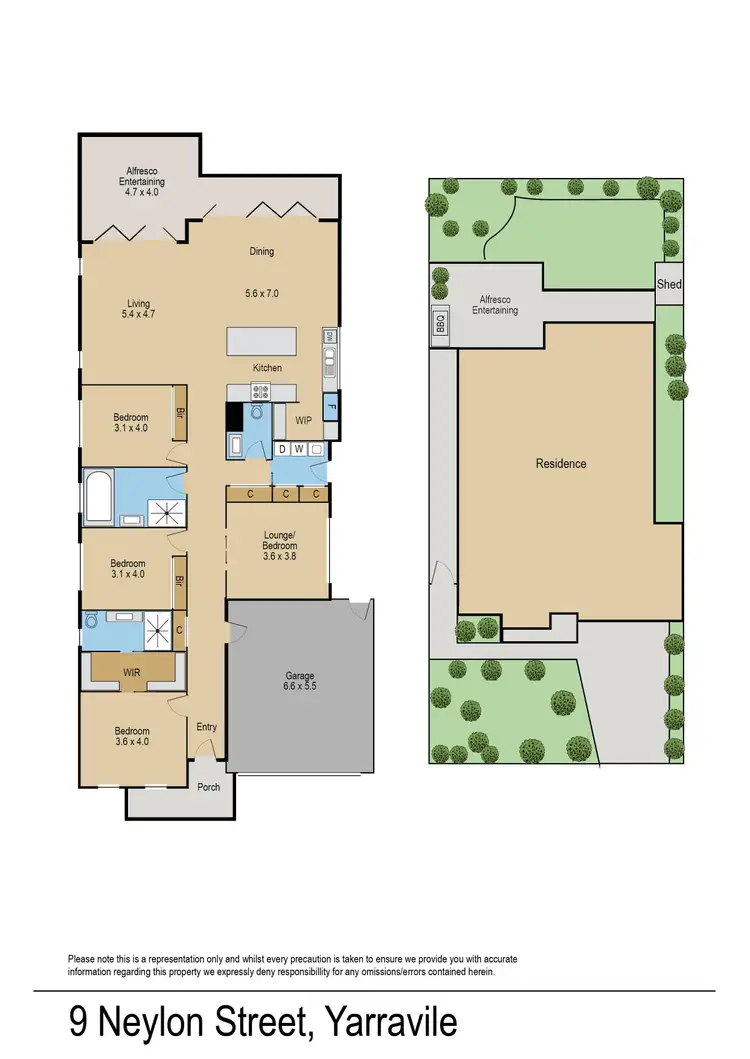 Floorplan of Homely house listing, 9 Neylon Street, Yarraville VIC 3013