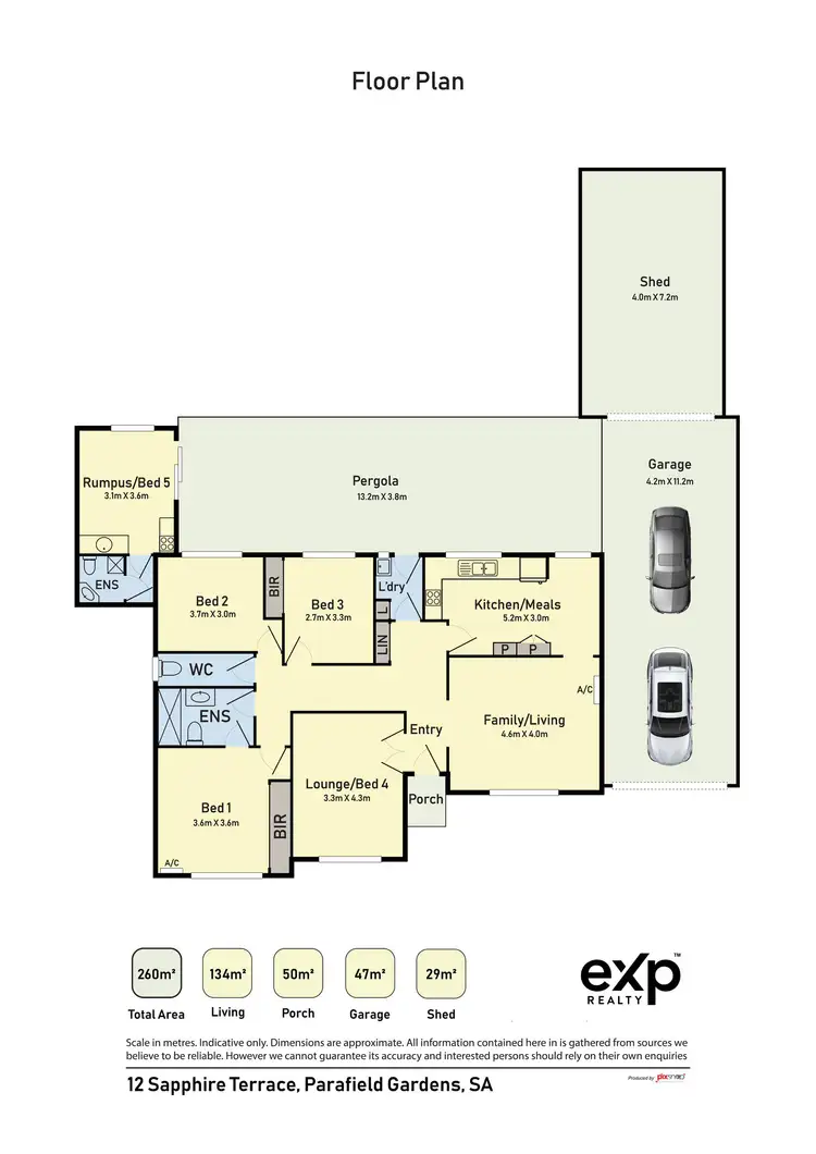 Floorplan of Homely house listing, 12 Sapphire Terrace, Parafield Gardens SA 5107