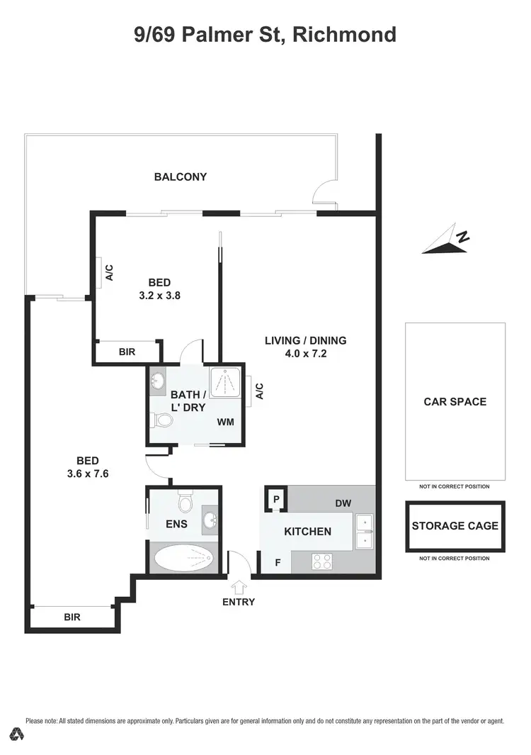 Floorplan of Homely apartment listing, 9/69 Palmer Street, Richmond VIC 3121